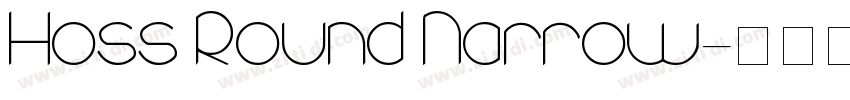 Hoss Round Narrow字体转换